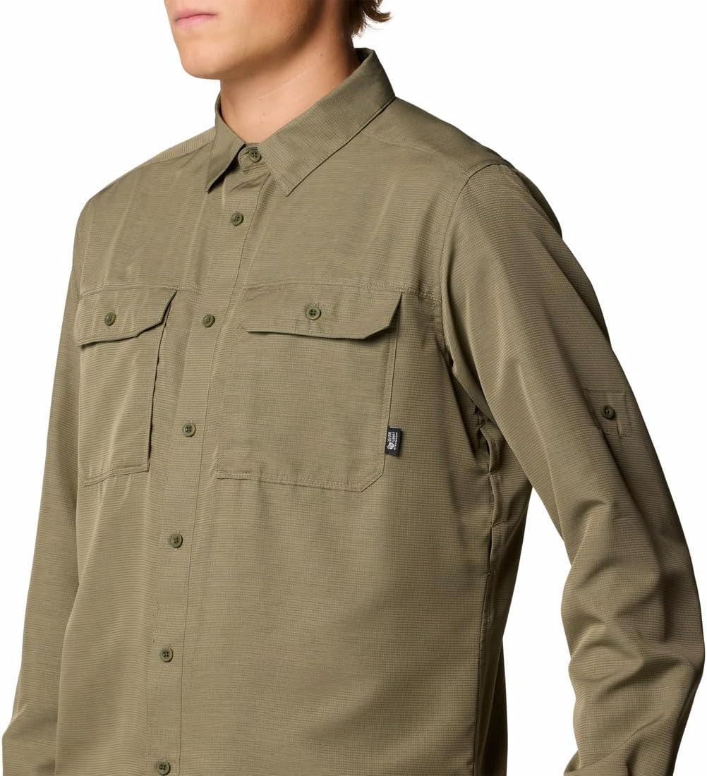 imageMountain Hardwear Mens Canyon Long Sleeve ShirtStone Green