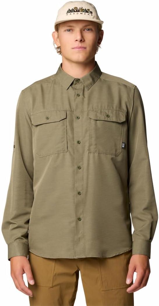 imageMountain Hardwear Mens Canyon Long Sleeve ShirtStone Green