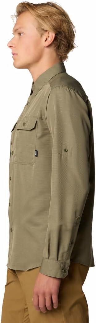imageMountain Hardwear Mens Canyon Long Sleeve ShirtStone Green