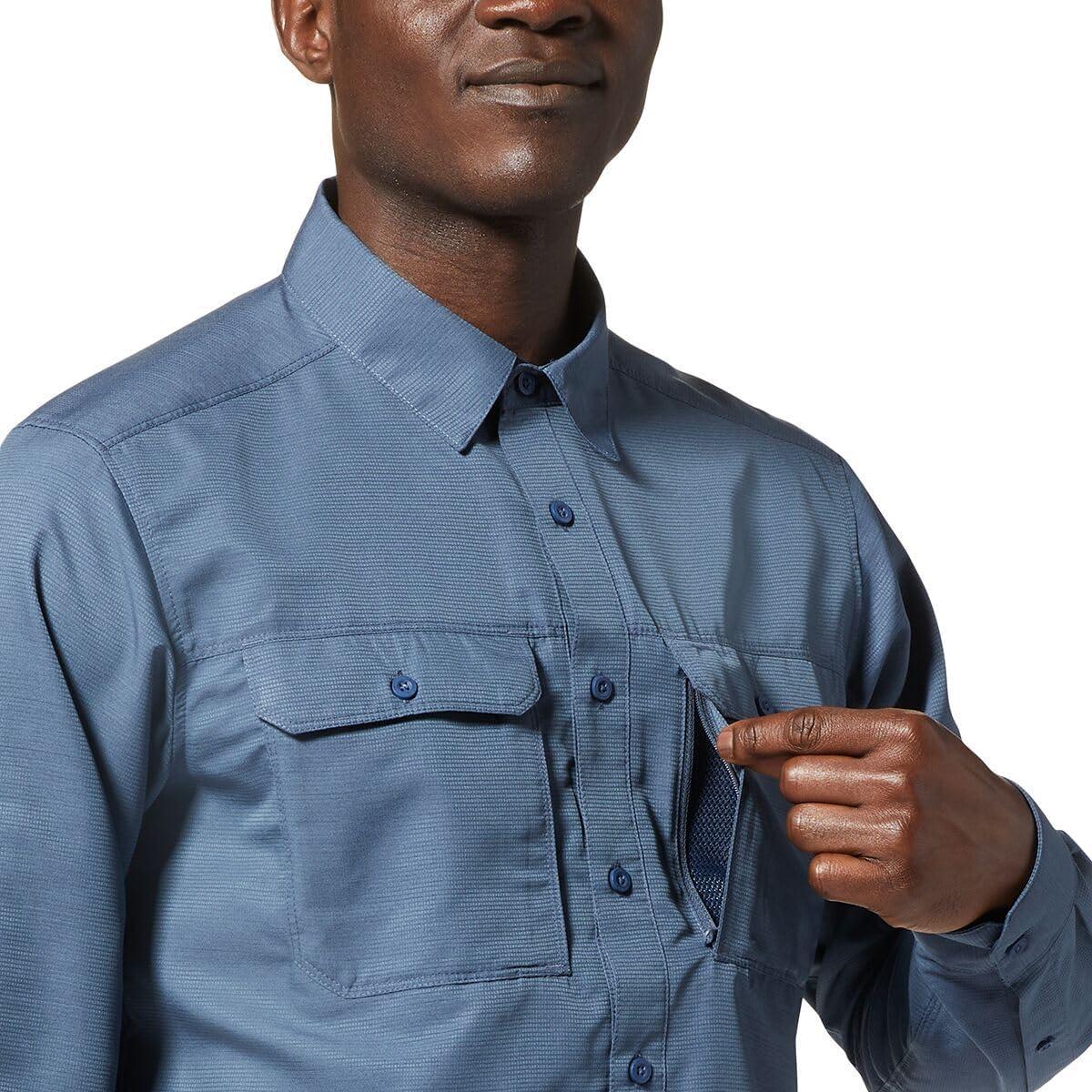 imageMountain Hardwear Mens Canyon Long Sleeve ShirtZinc