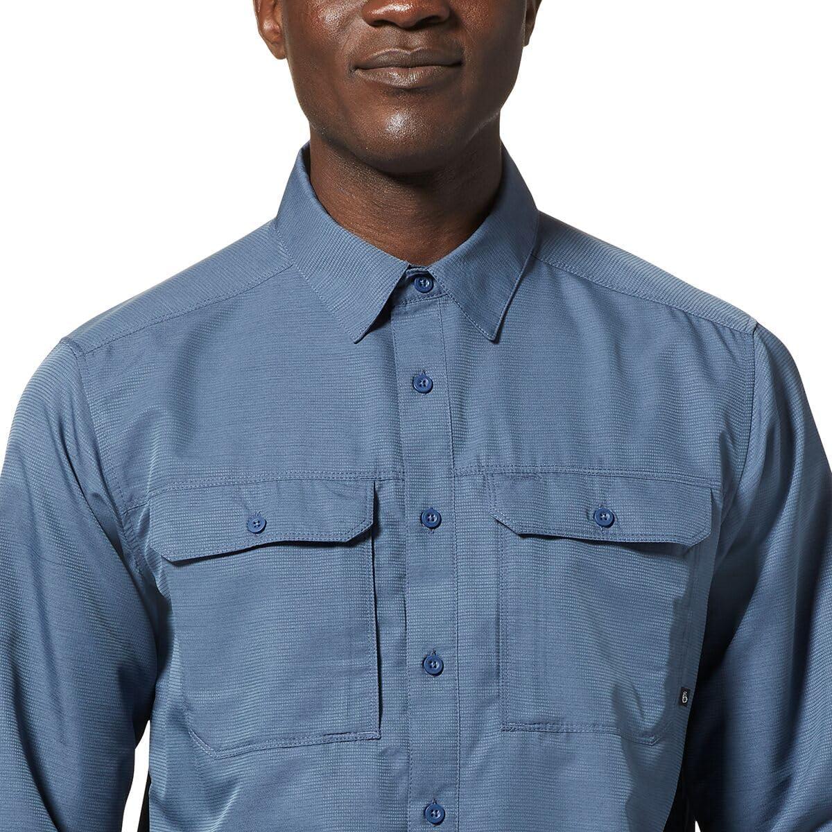 imageMountain Hardwear Mens Canyon Long Sleeve ShirtZinc