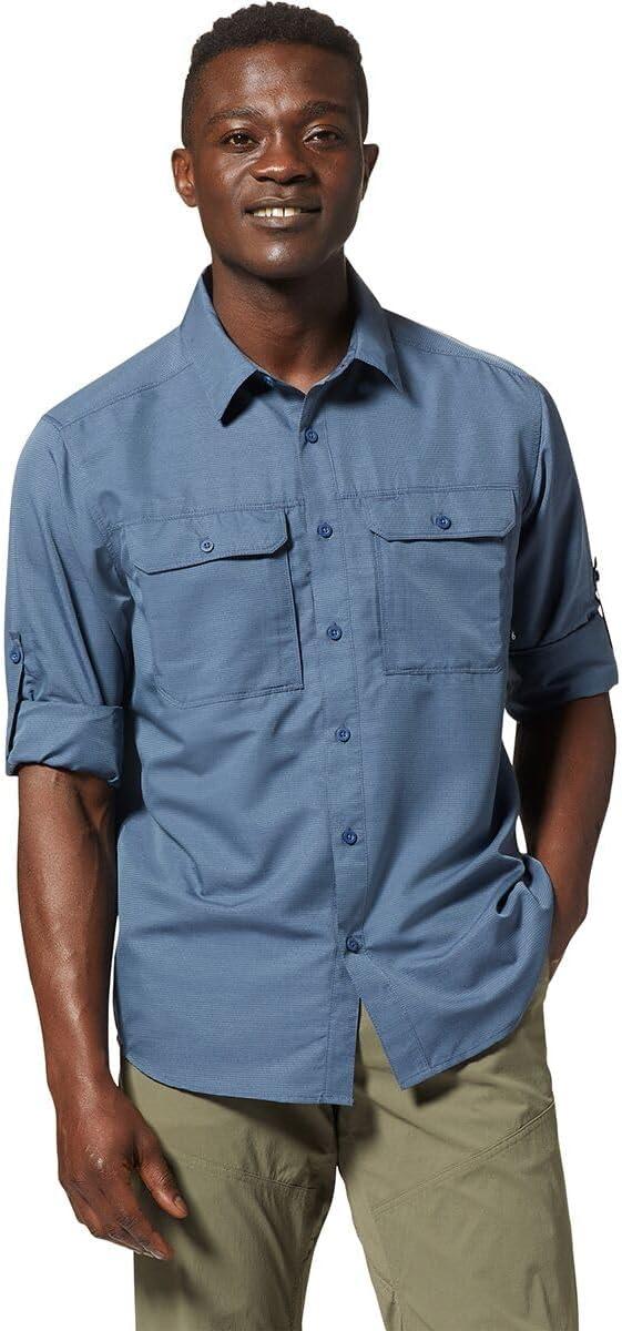 imageMountain Hardwear Mens Canyon Long Sleeve ShirtZinc