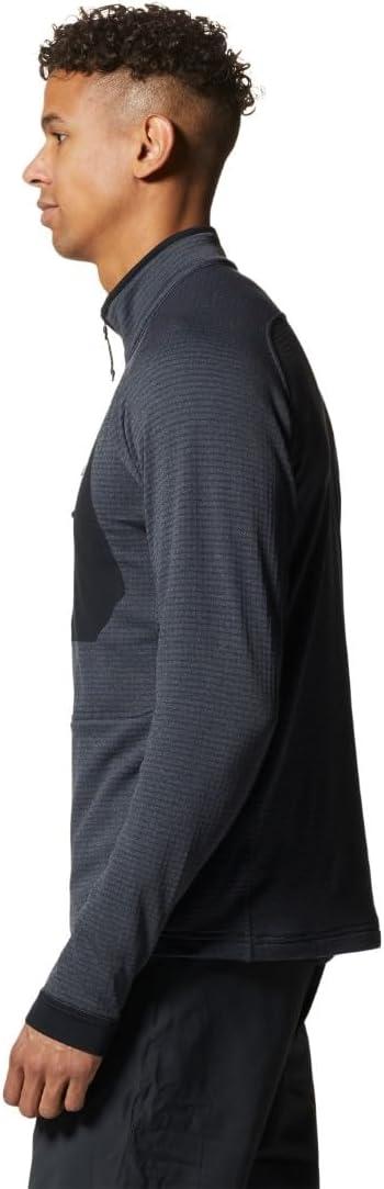 imageMountain Hardwear Mens Polartec Power Grid Half Zip Jacket Stylish and Warm Jacket for All Outdoor AdventuresBlue Slate Heather New 2024
