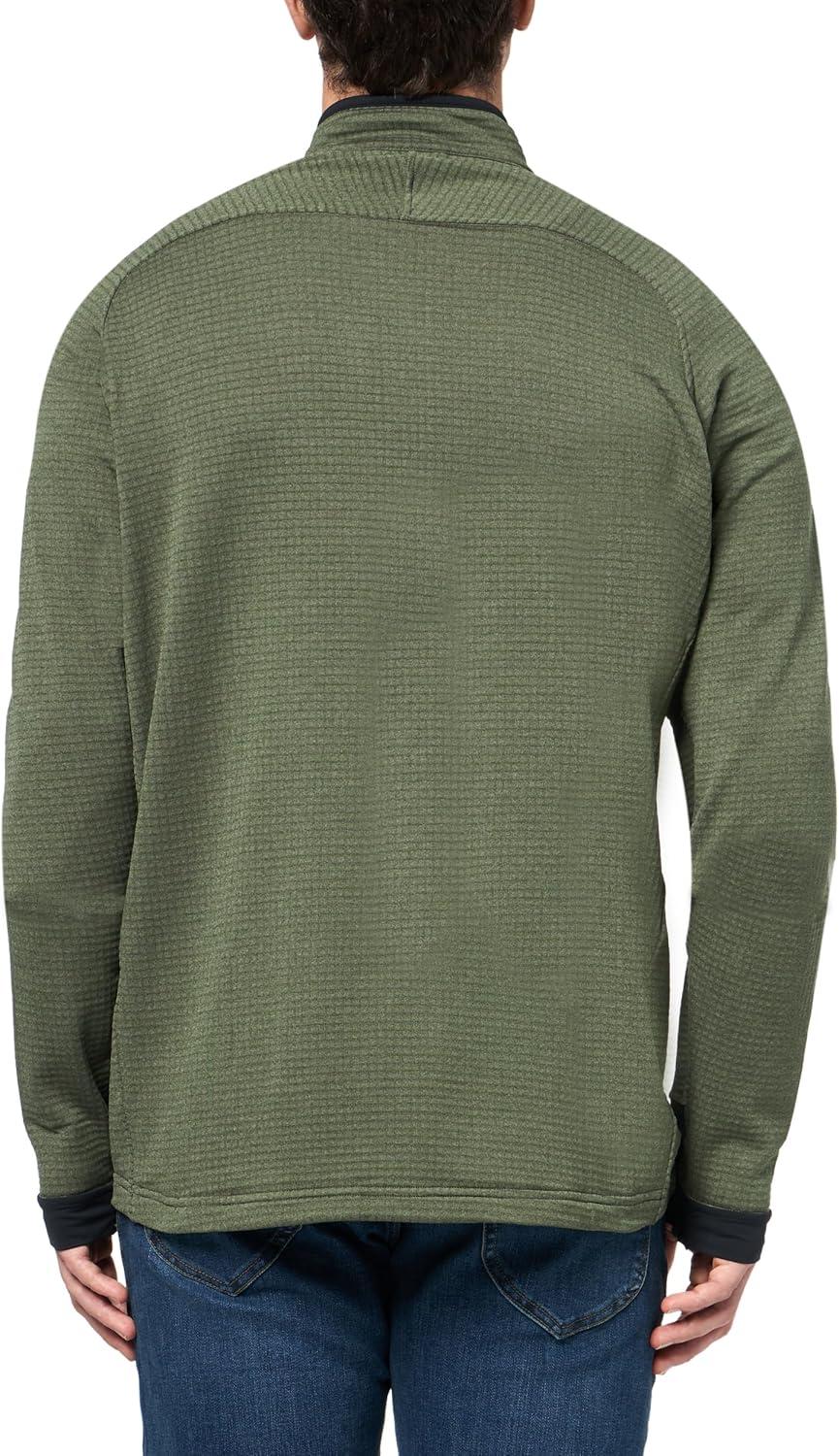 imageMountain Hardwear Mens Polartec Power Grid Half Zip Jacket Stylish and Warm Jacket for All Outdoor AdventuresSurplus Green Heather New 2024