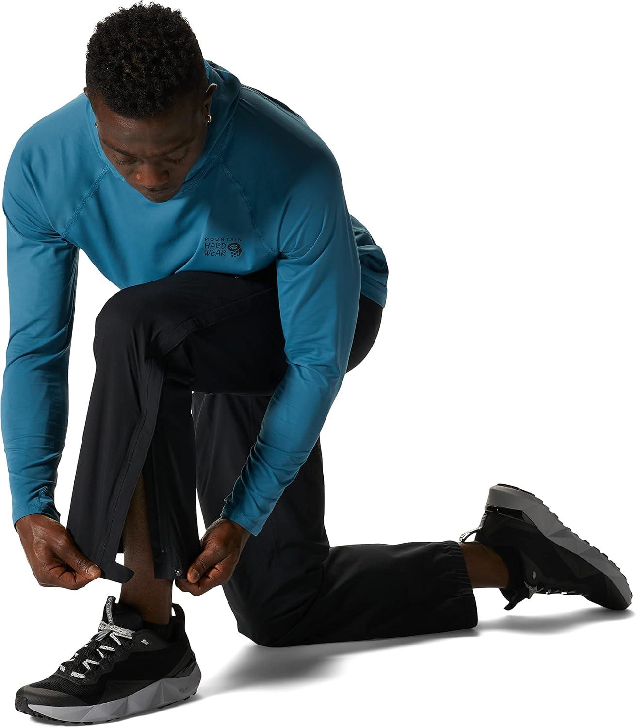 imageMountain Hardwear Mens Stretch Ozonic Pants for Hiking Backpacking Camping and Outdoor ActivitiesBlack