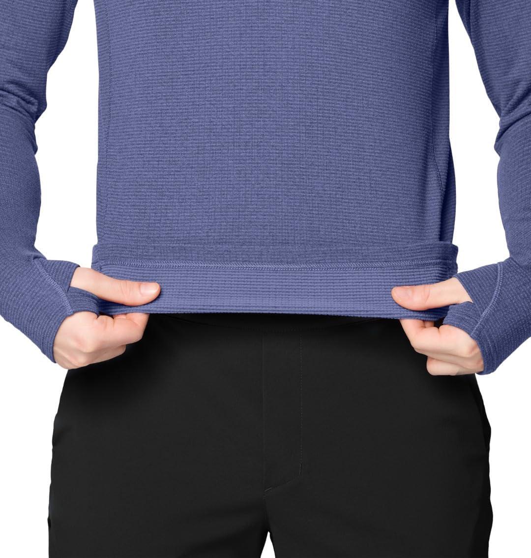 imageMountain Hardwear mens Crater Lake Heavyweight Half ZipLapis Dusk Aspect