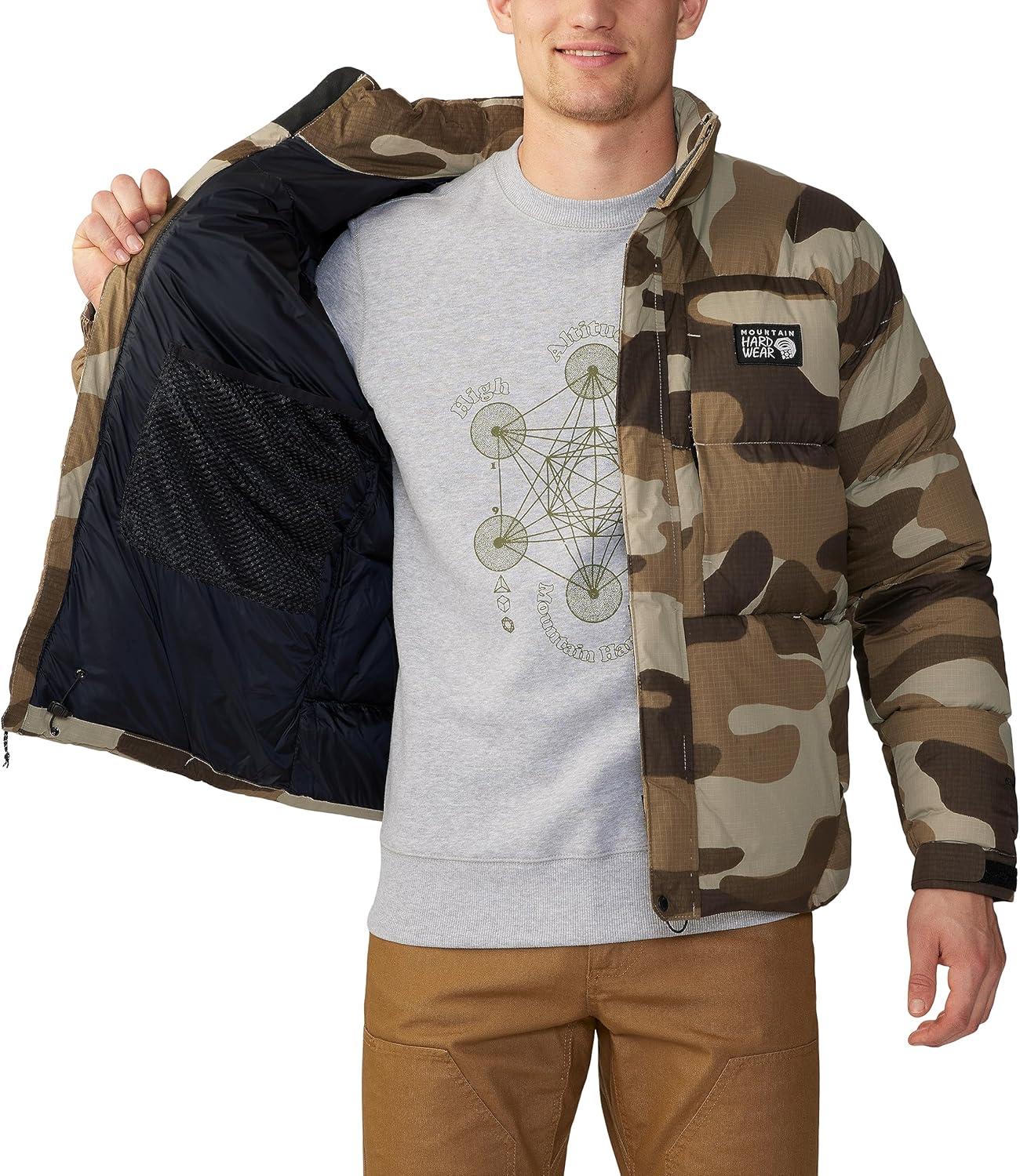 imageMountain Hardwear mens Nevadan Down JacketBadlands Calaveras Camo Print