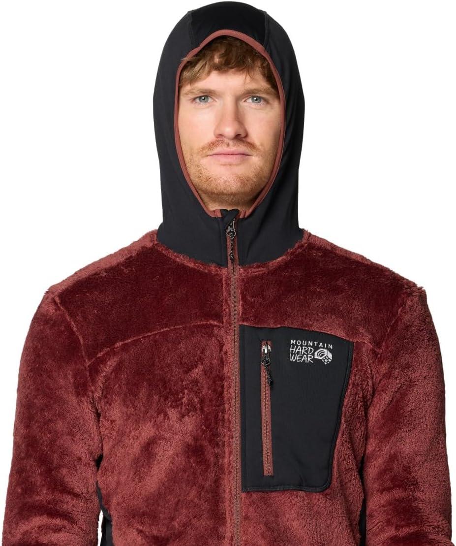 imageMountain Hardwear mens Polartec High Loft HoodyBourbon Brown Black