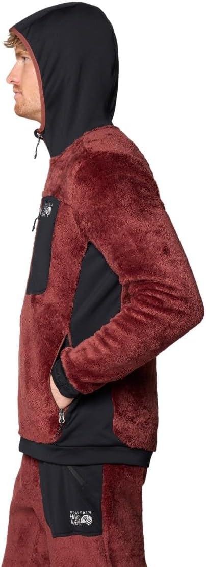 imageMountain Hardwear mens Polartec High Loft HoodyBourbon Brown Black