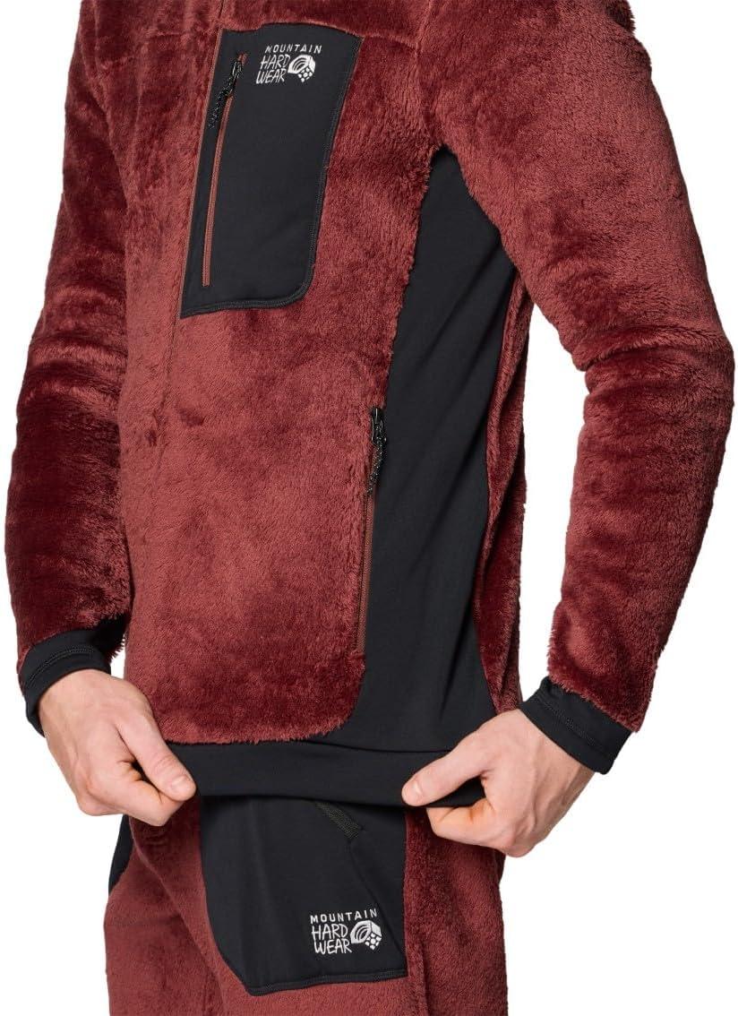 imageMountain Hardwear mens Polartec High Loft HoodyBourbon Brown Black