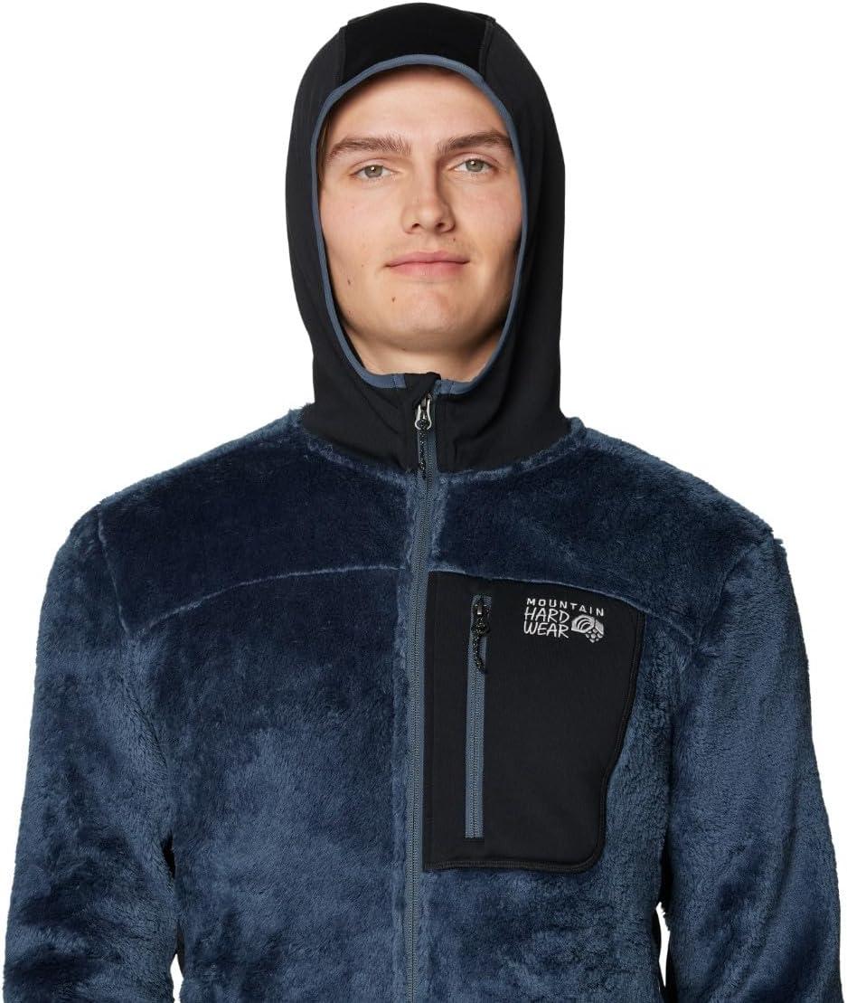 imageMountain Hardwear mens Polartec High Loft HoodyMoon Blue Black