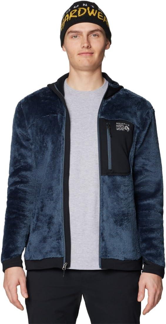 imageMountain Hardwear mens Polartec High Loft HoodyMoon Blue Black