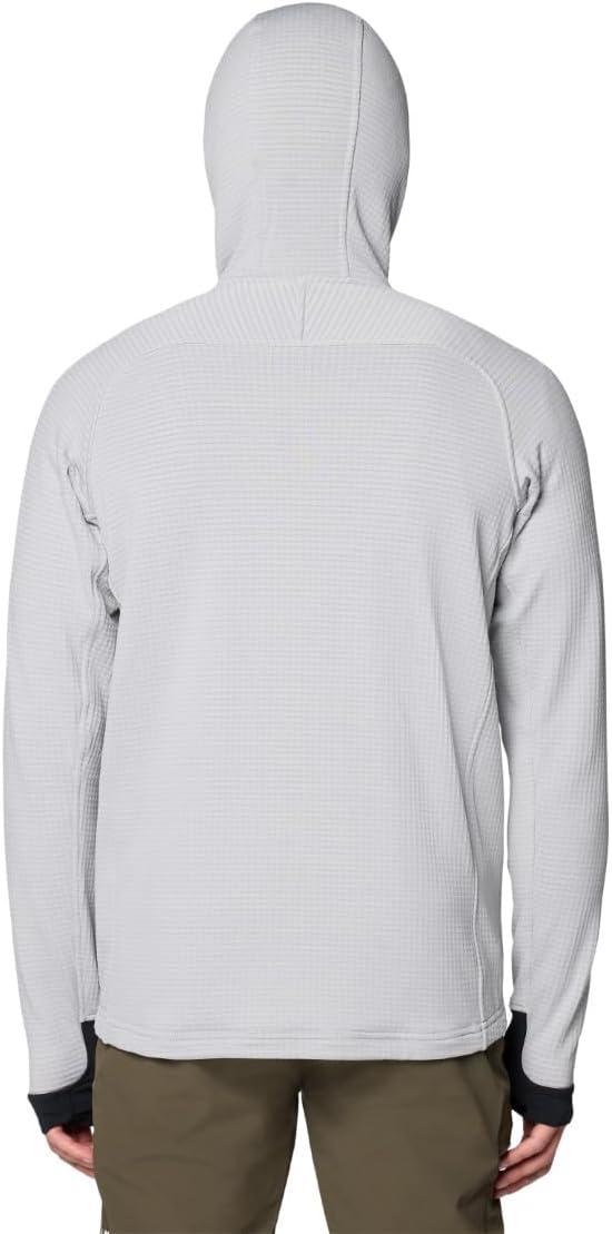 imageMountain Hardwear mens Polartec Power Grid Full Zip HoodyGlacial Heather