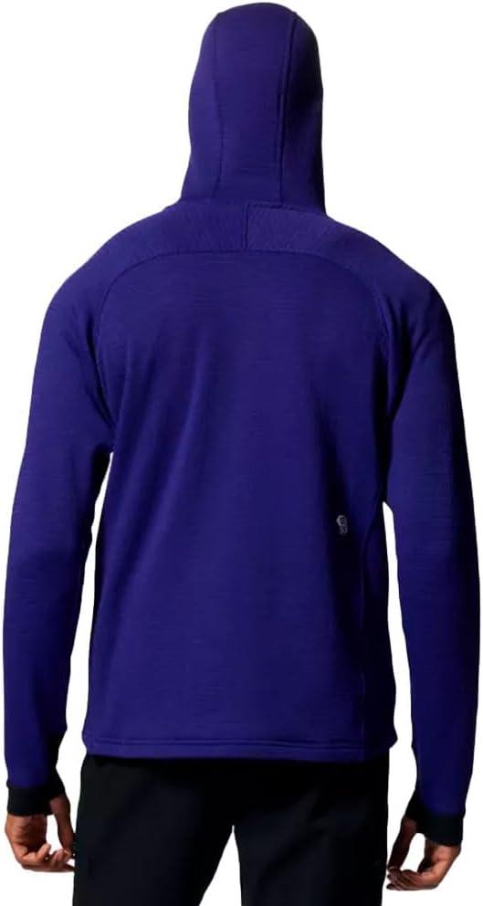 imageMountain Hardwear mens Polartec Power Grid Full Zip HoodyKlein Blue Heather New 2024