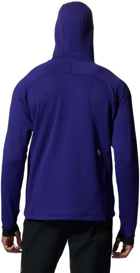 imageMountain Hardwear mens Polartec Power Grid Full Zip HoodyKlein Blue Heather