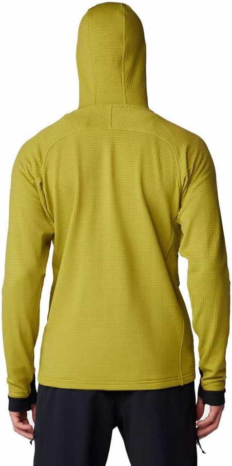 imageMountain Hardwear mens Polartec Power Grid Full Zip HoodyMoon Moss Heather New 2024