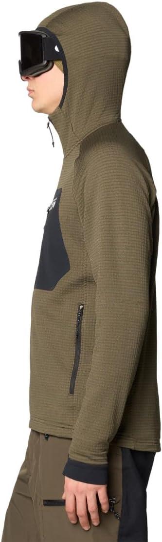 imageMountain Hardwear mens Polartec Power Grid Full Zip HoodyRidgeline Heather