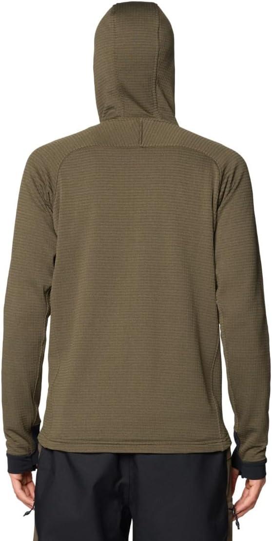 imageMountain Hardwear mens Polartec Power Grid Full Zip HoodyRidgeline Heather