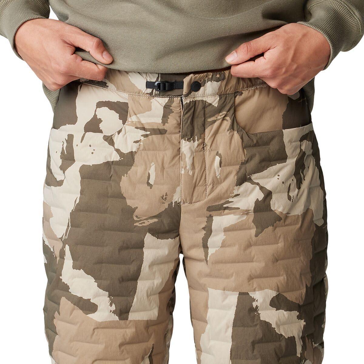 imageMountain Hardwear mens Stretchdown Light PantBadlands Snowdrifts Print