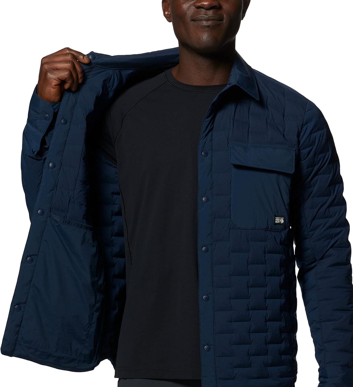 imageMountain Hardwear mens Stretchdown Light ShacketHardwear Navy