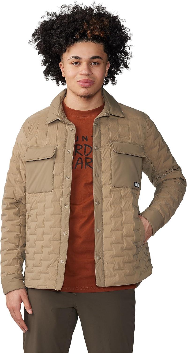 imageMountain Hardwear mens Stretchdown Light ShacketTrail Dust