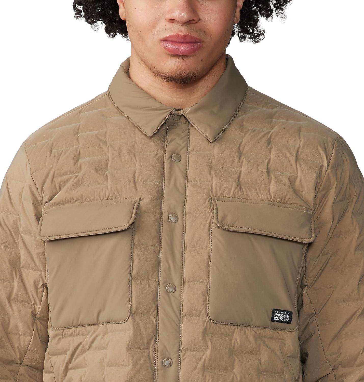 imageMountain Hardwear mens Stretchdown Light ShacketTrail Dust