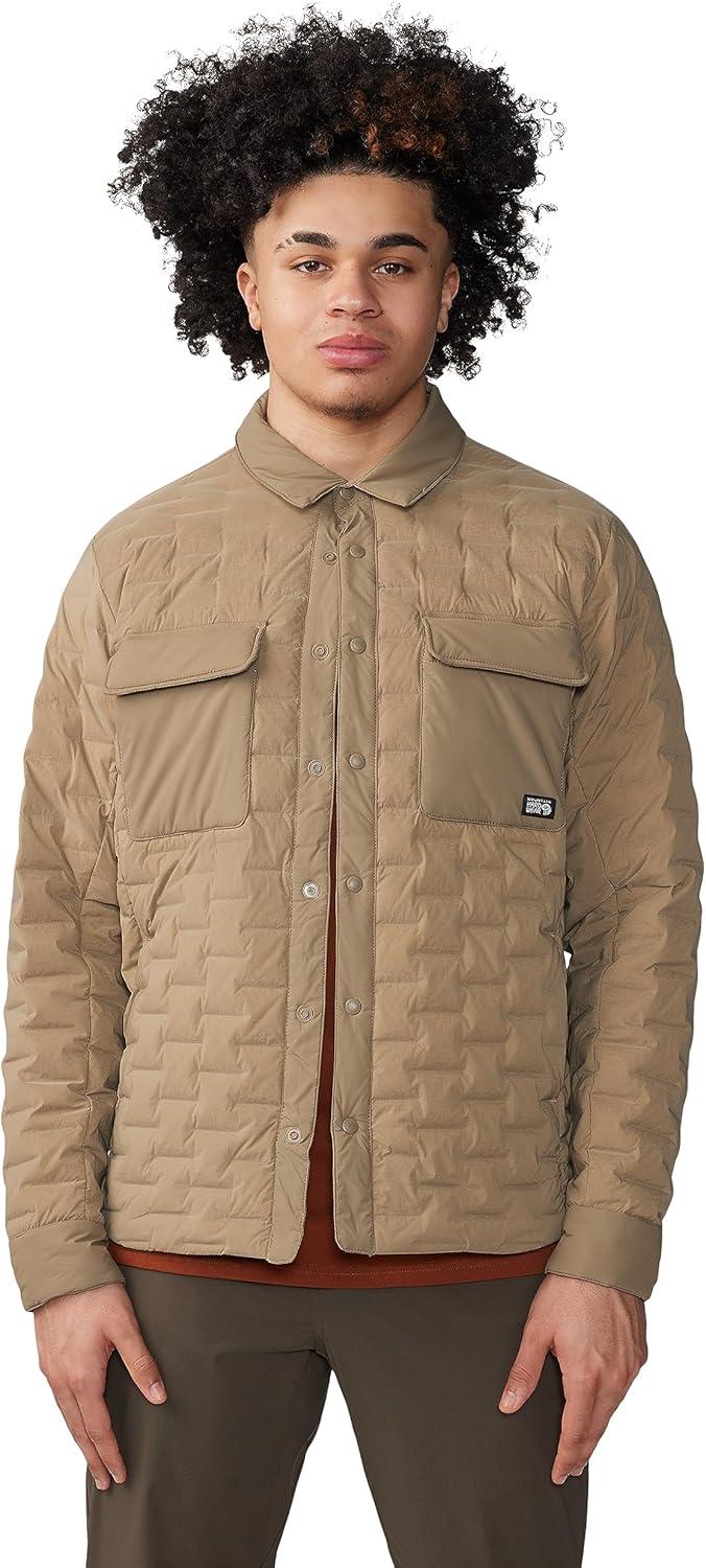 imageMountain Hardwear mens Stretchdown Light ShacketTrail Dust