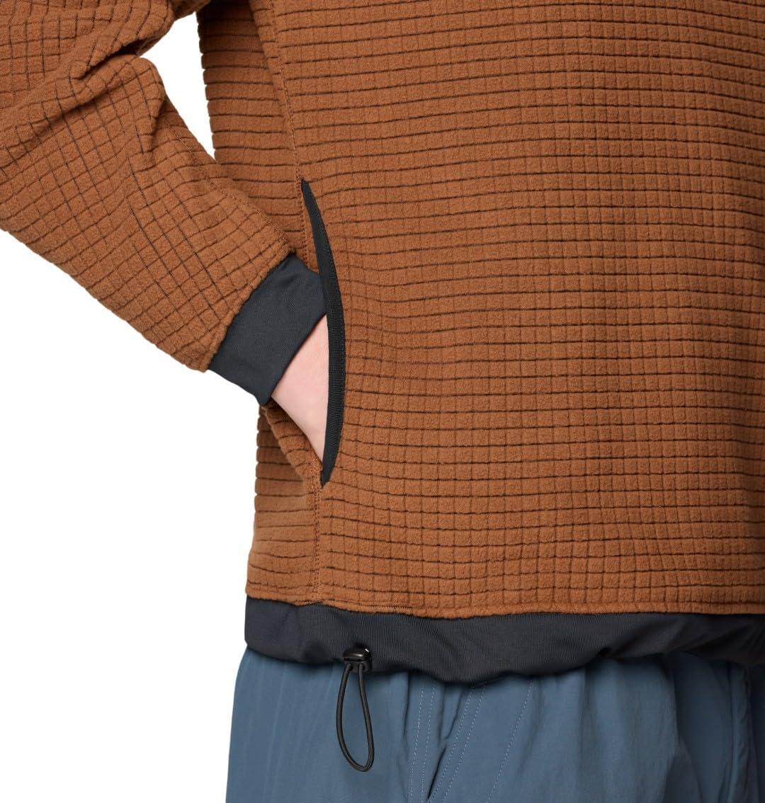 imageMountain Hardwear mens Summit Grid Big Grid HoodyCocoa Brown