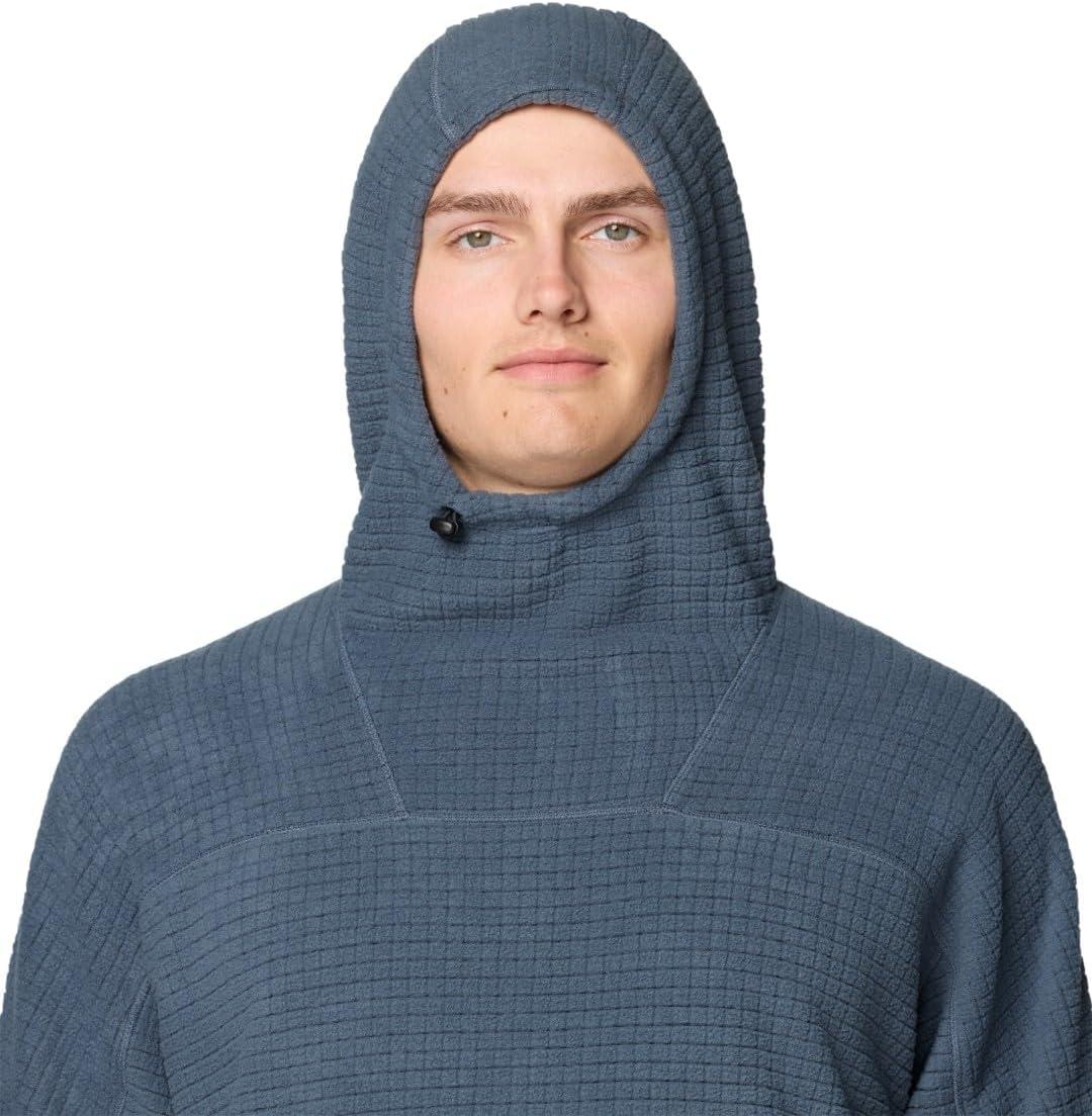 imageMountain Hardwear mens Summit Grid Big Grid HoodyMoon Blue