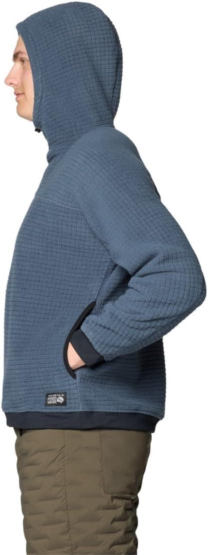 imageMountain Hardwear mens Summit Grid Big Grid HoodyMoon Blue