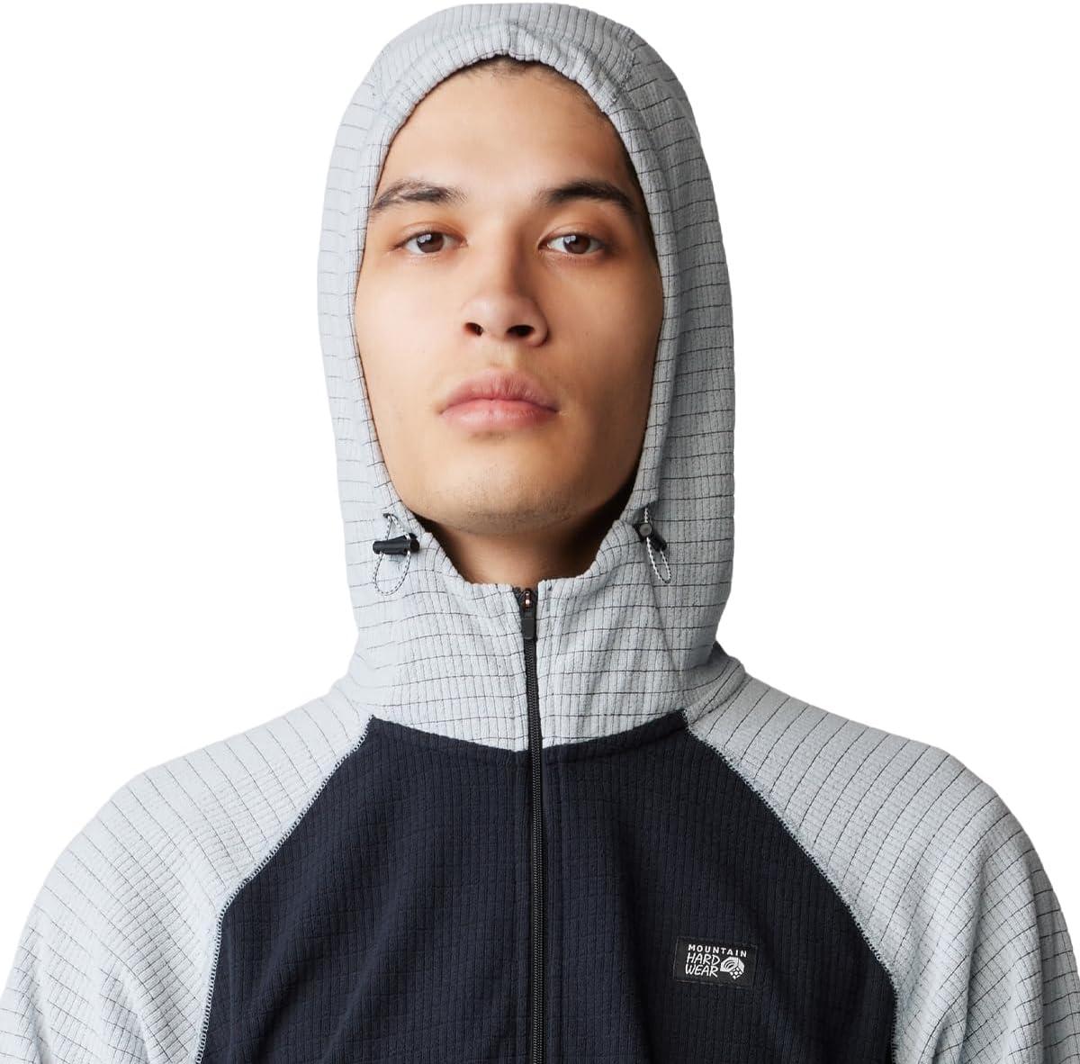 imageMountain Hardwear mens Summit Grid HoodyBlack Glacial