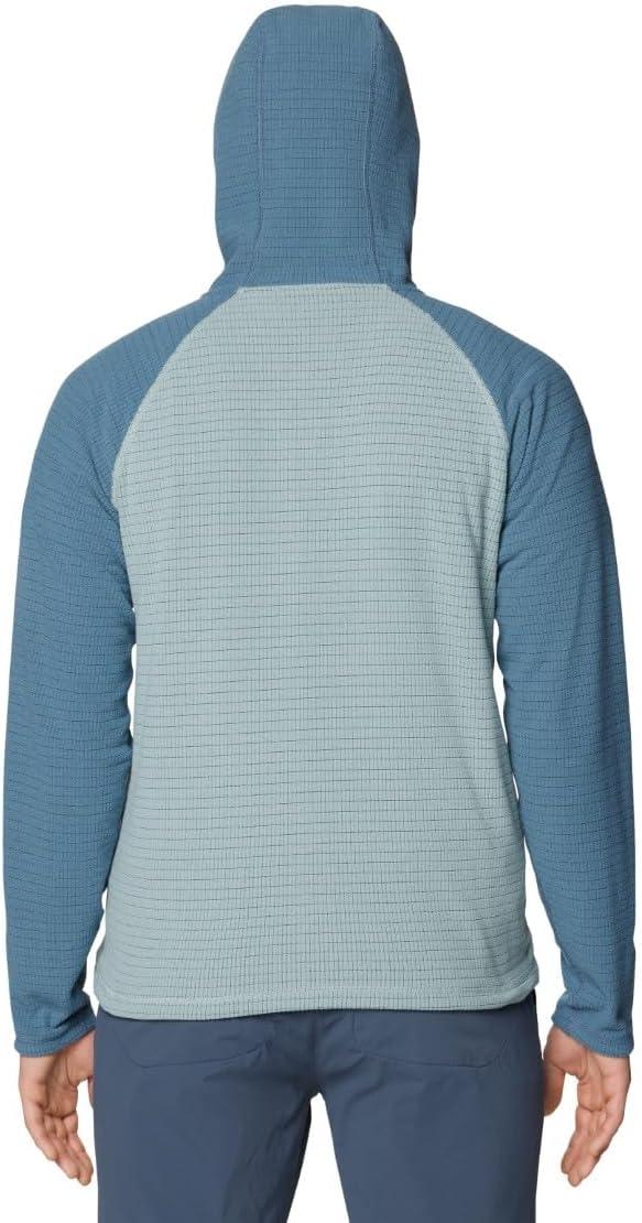 imageMountain Hardwear mens Summit Grid HoodyIce Shadow Adriatic Blue