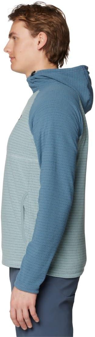 imageMountain Hardwear mens Summit Grid HoodyIce Shadow Adriatic Blue