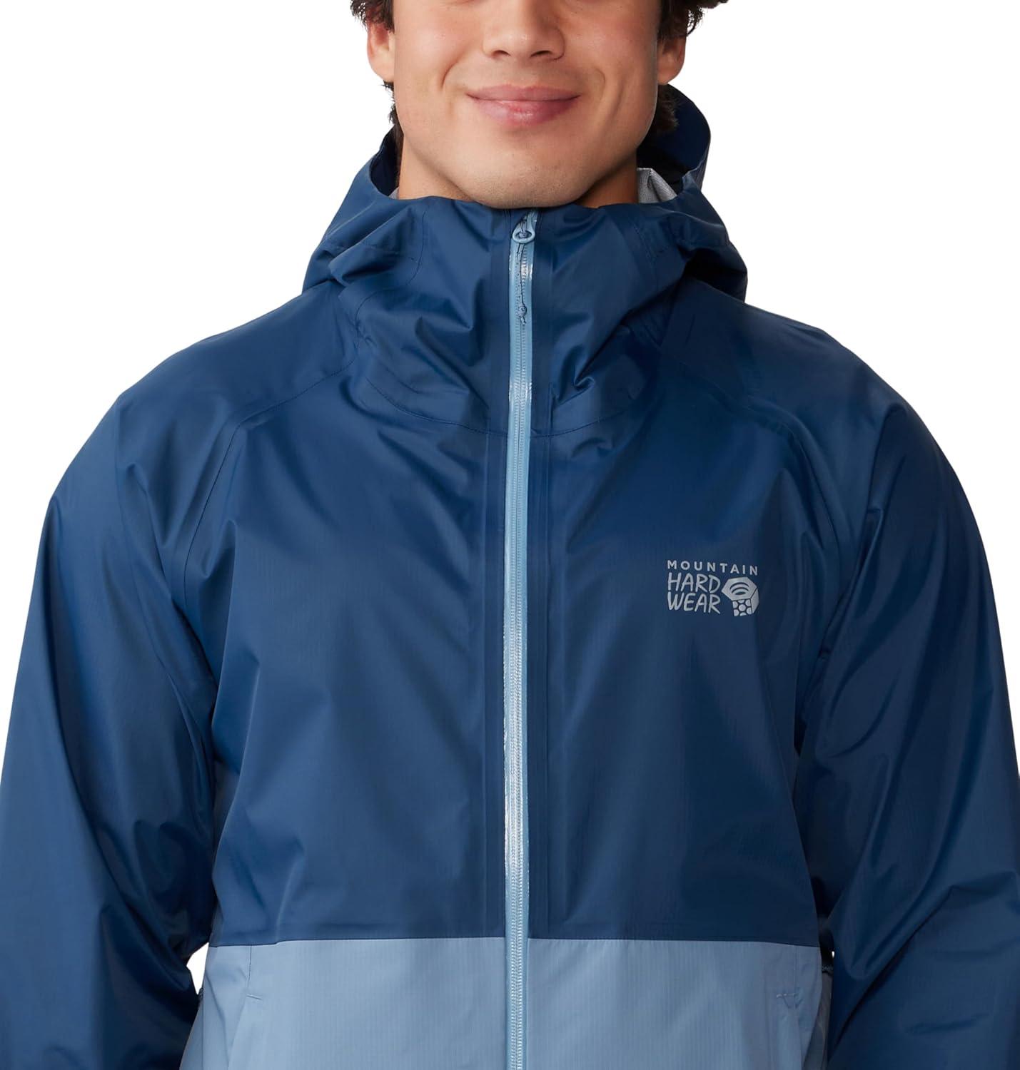 imageMountain Hardwear mens Threshold JacketLight Zinc Hardwear Navy