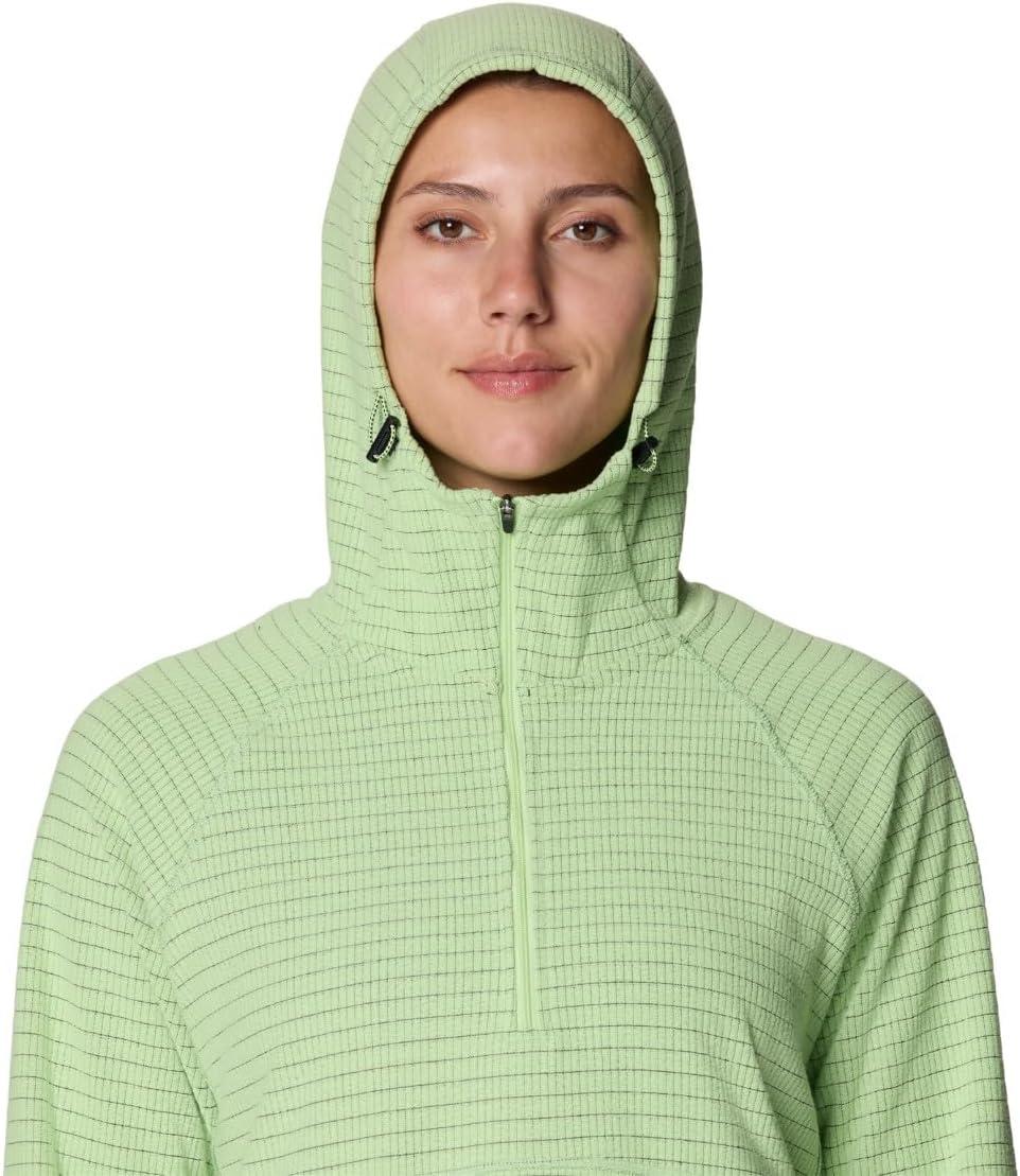 imageMountain Hardwear womens Summit Grid Half Zip HoodyGreen