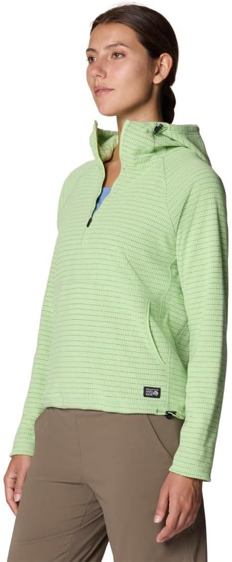 imageMountain Hardwear womens Summit Grid Half Zip HoodyGreen