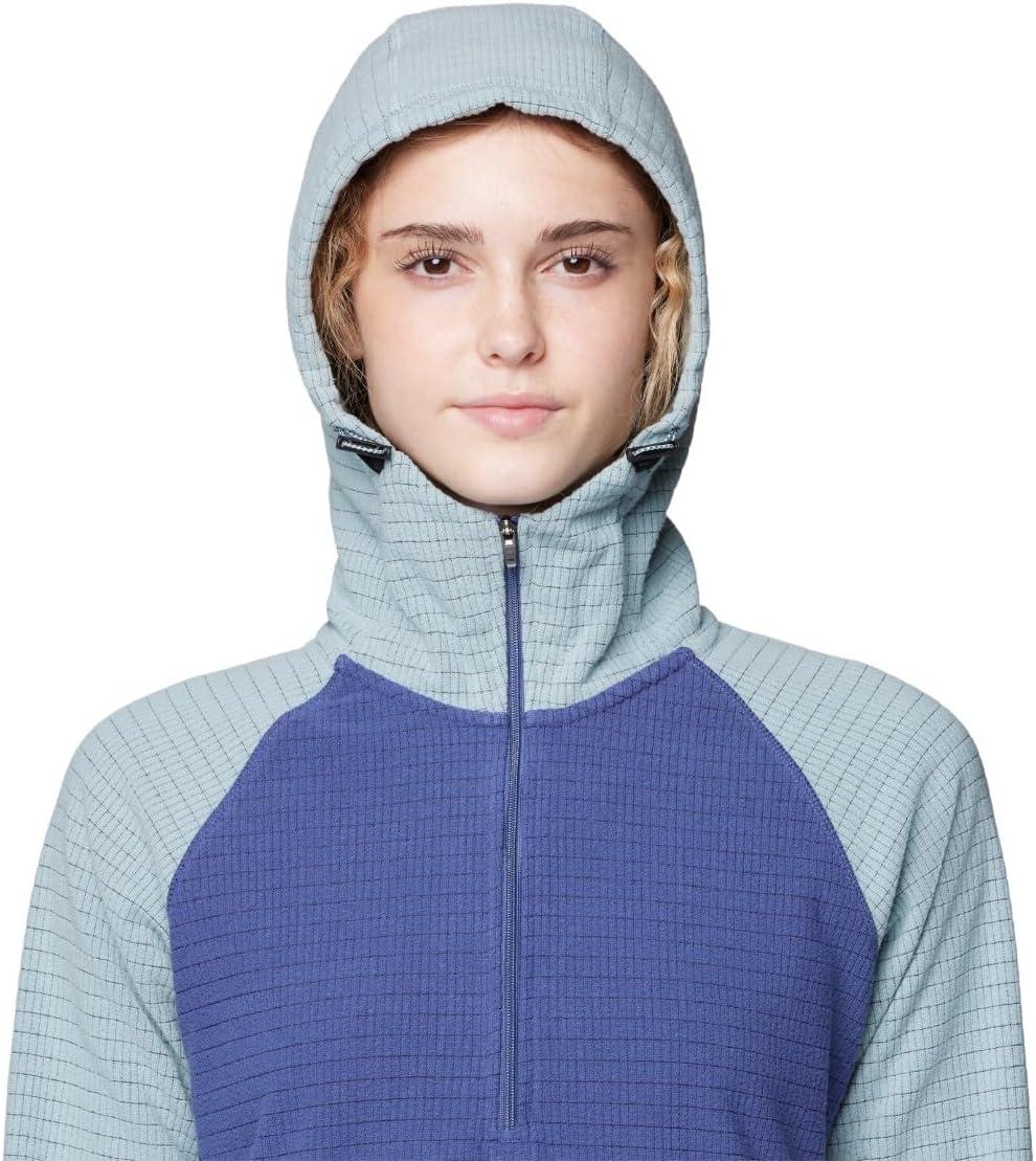 imageMountain Hardwear womens Summit Grid Half Zip HoodyLapis Dusk Ice Shadow