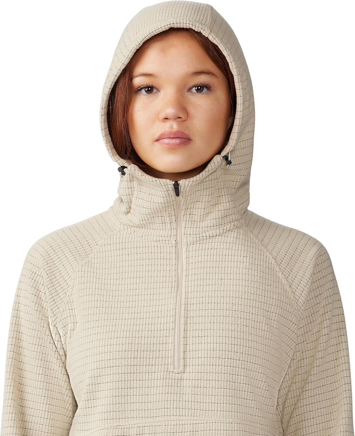imageMountain Hardwear womens Summit Grid Half Zip HoodyWild Oyster
