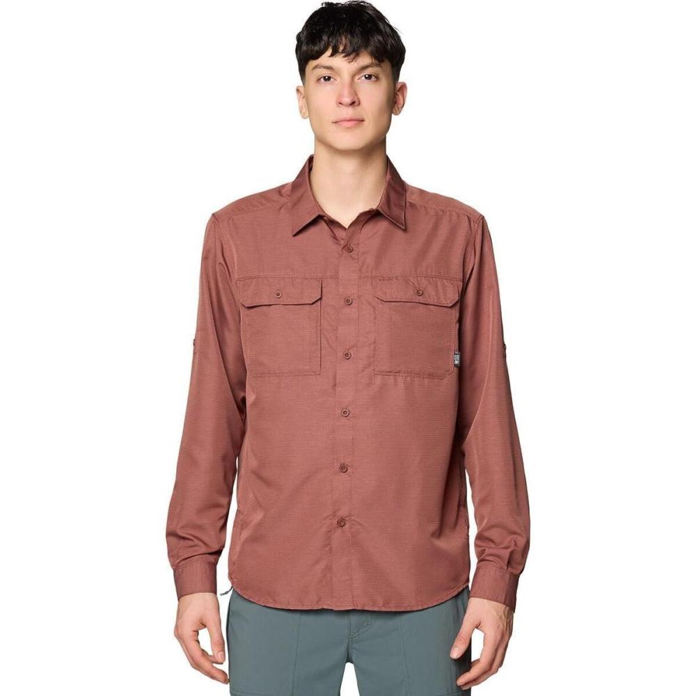imageMountain Hardwear Mens Canyon Long Sleeve ShirtBourbon Brown