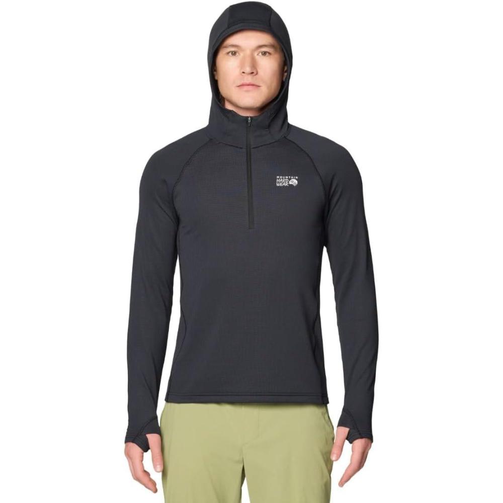 imageMountain Hardwear mens Crater Lake Heavyweight Half Zip HoodyBlack
