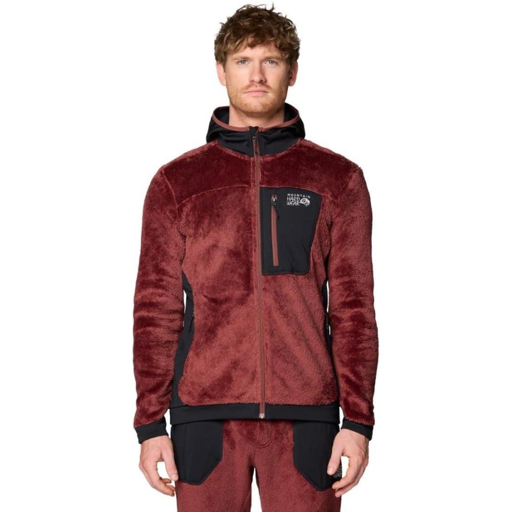 imageMountain Hardwear mens Polartec High Loft HoodyBourbon Brown Black