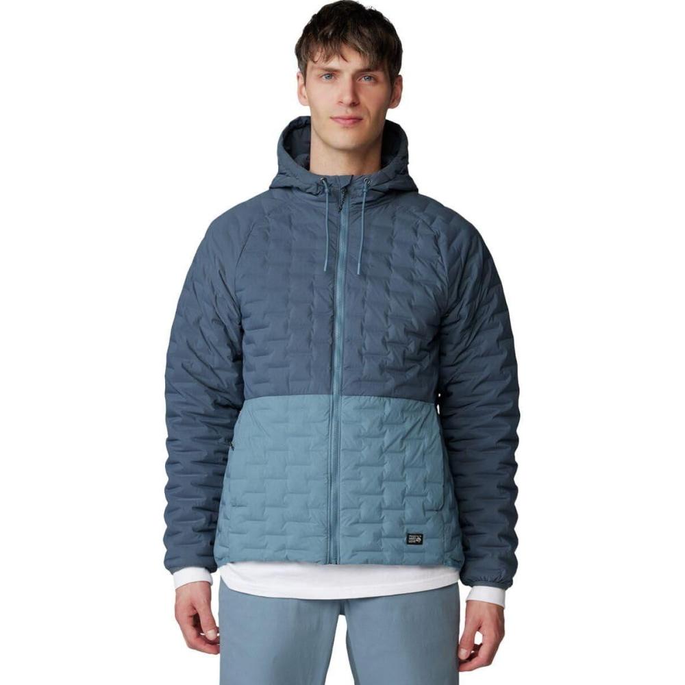 imageMountain Hardwear mens Stretchdown Light Full Zip HoodyMoon Blue Adriatic Blue
