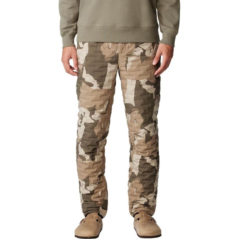 imageMountain Hardwear mens Stretchdown Light PantBadlands Snowdrifts Print