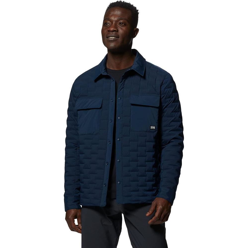 imageMountain Hardwear mens Stretchdown Light ShacketHardwear Navy