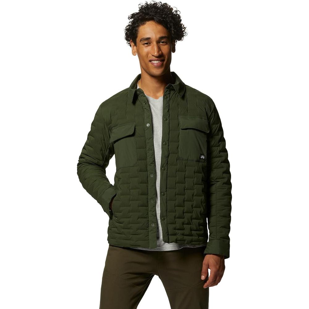 imageMountain Hardwear mens Stretchdown Light ShacketSurplus Green