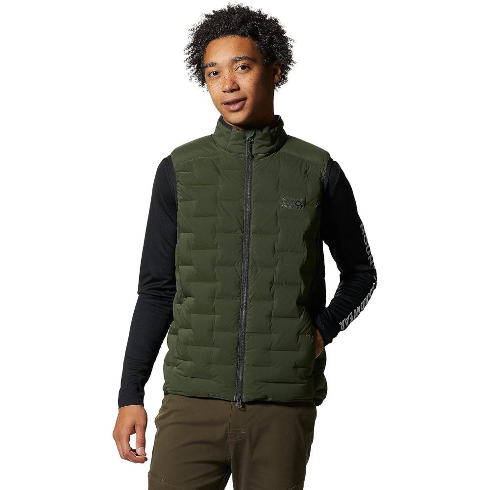 imageMountain Hardwear mens Stretchdown VestSurplus Green