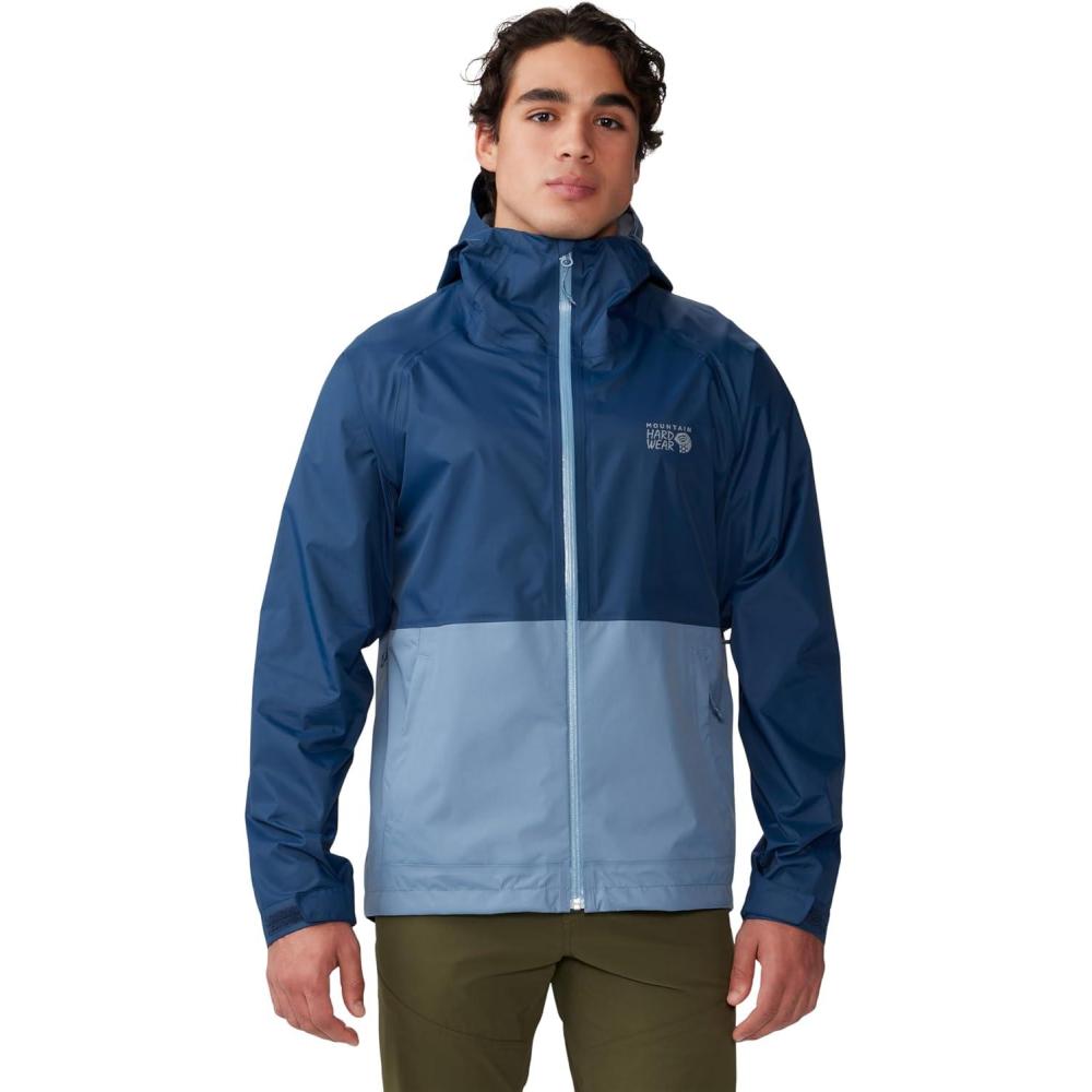 imageMountain Hardwear mens Threshold JacketLight Zinc Hardwear Navy