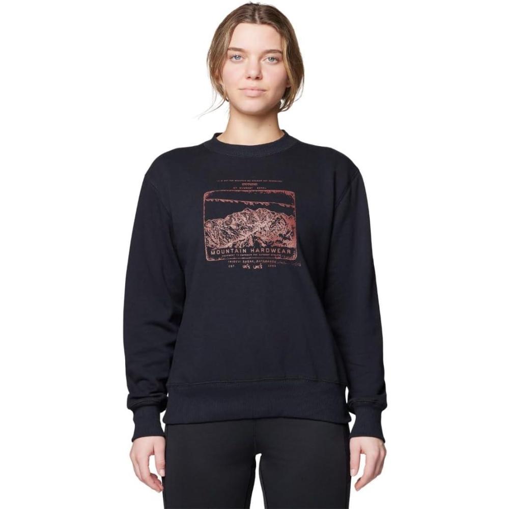 imageMountain Hardwear womens Mhw Logo Pullover CrewBlack