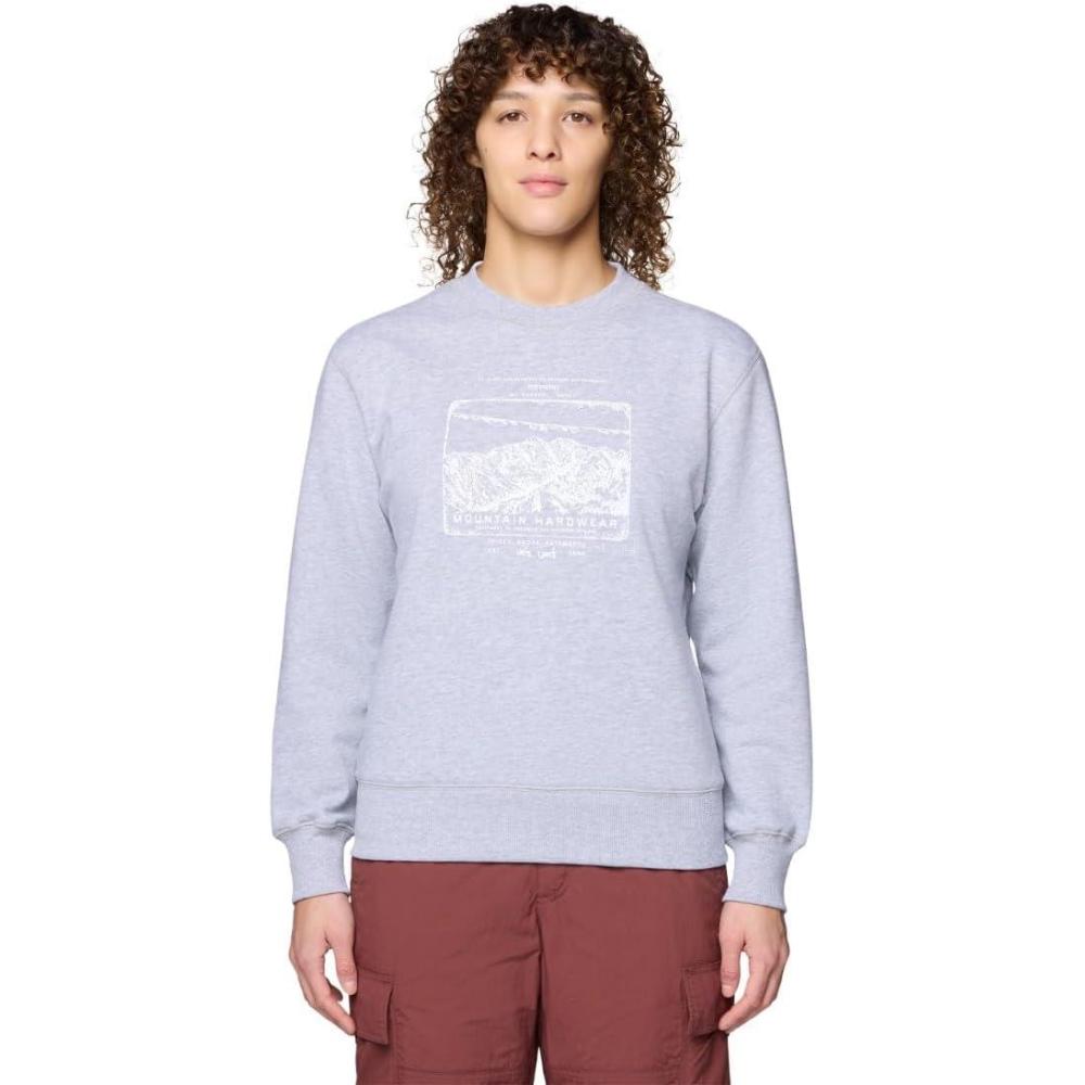 imageMountain Hardwear womens Mhw Logo Pullover CrewHardwear Grey Heather
