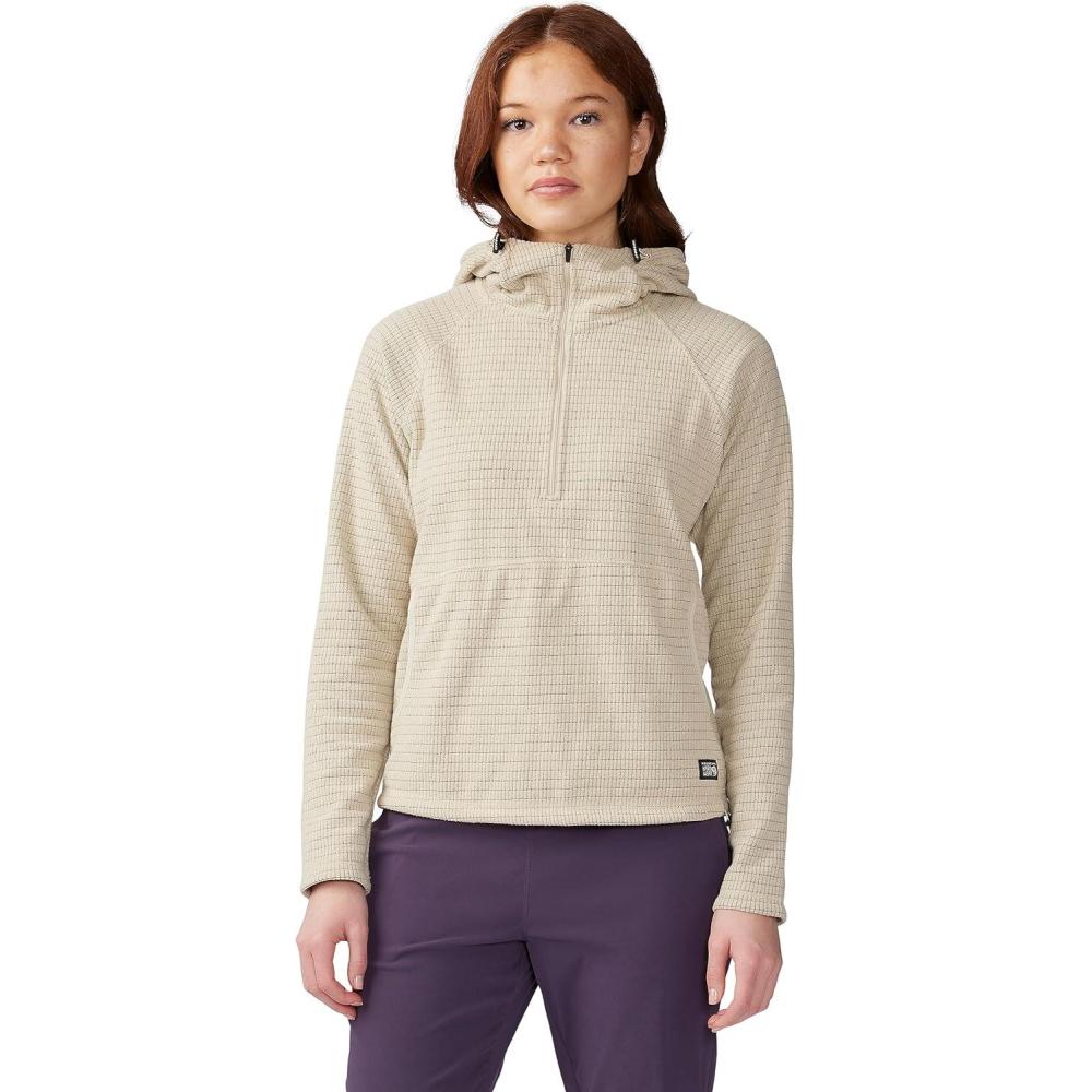 imageMountain Hardwear womens Summit Grid Half Zip HoodyWild Oyster